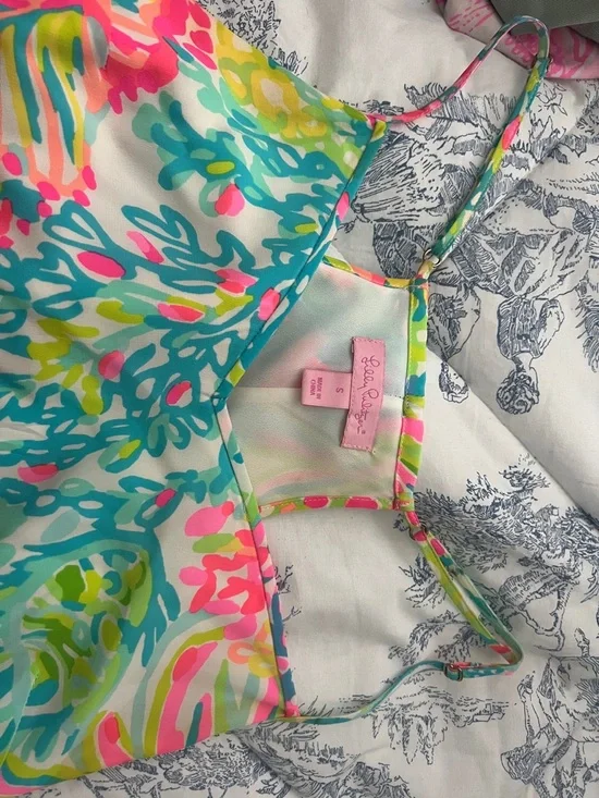 Lilly Pulitzer Bright Multi-Color Tropical Print Dress - Picture 3 of 5